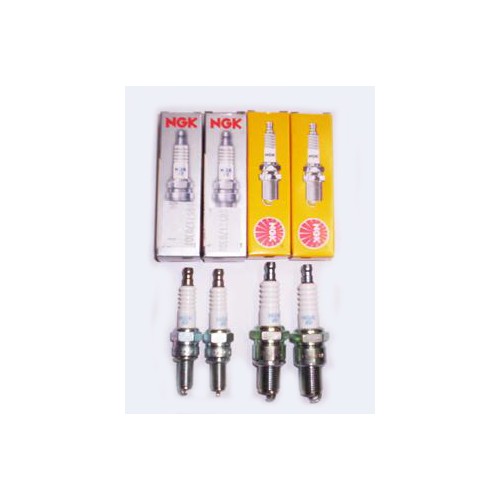 CANDELE-PIPETTE-CAVI-CANDELA-Kit 4 Candele NGK BPR6ES-PMR8B Originale per Moto Guzzi Norge 1200