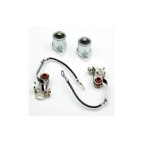 CONTATTI - CONDENSATORI-Gruppo Contatti e Condensatori Elettrici per Moto Guzzi V35, V50 V65 - BE250