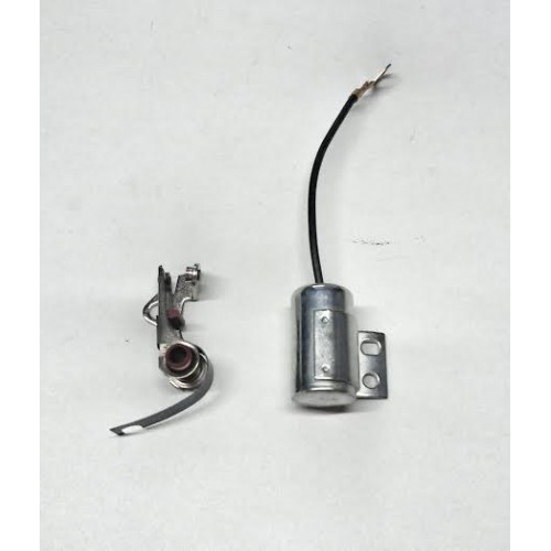CONTATTI - CONDENSATORI-Kit contatti Ruttore e Condensatore per Moto Guzzi V7, 700-750, GT 750- 850 GT California