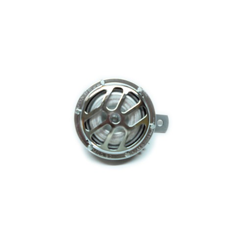 CLAXON - TROMBE-Claxon crom 6V con asta per Moto Guzzi varie