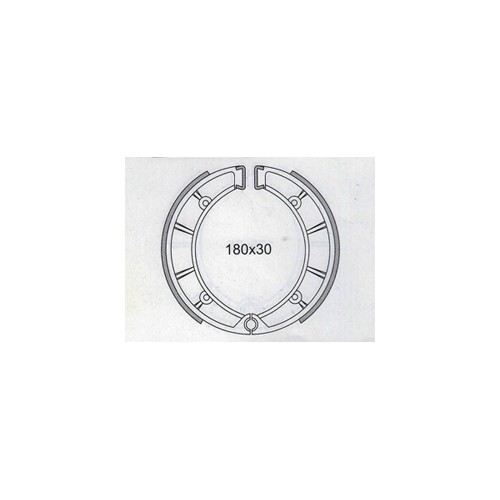 PASTICCHE-GANASCE-Coppia Ganasce Freno anteriore per Moto Guzzi 125 TS- 250 TS, GTS 350 - con Doppia Frenatura Anteriore