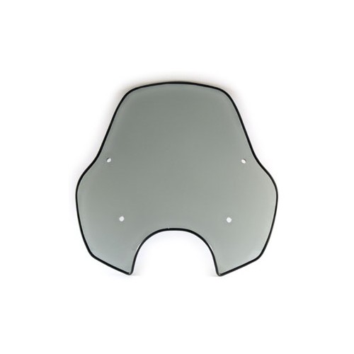 PARABREZZA-Parabrezza Fumè Originale con Attacchi Neri per Moto Guzzi Nevada 350 e 750 Fino al2001, V35/65 Florida, V35/65 GT...