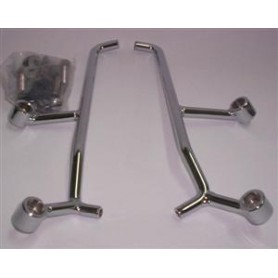 PARABREZZA-Attacchi cromati parabrezza piccolo per Moto Guzzi V10 Centauro