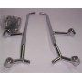 PARABREZZA-Attacchi cromati parabrezza piccolo per Moto Guzzi V10 Centauro