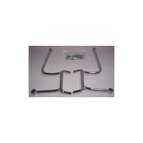 PARABREZZA-Attacchi Cromati per Parabrezza art. AQ053 per Moto Guzzi 1100 california EV, Special, Jackal, Stone