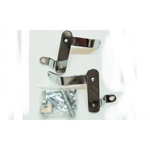 PARABREZZA-Attacchi cromati inferiori forcella per parabrezza per Moto Guzzi V35,V50,V65 Custom
