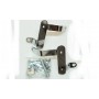 PARABREZZA-Attacchi cromati inferiori forcella per parabrezza per Moto Guzzi V35,V50,V65 Custom