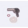 CARBURATORI - MANICOTTI - COLLETTORI -PARTI CARBURATORI-Kit pipetta in metallo a 2 entrate + filtro benzina + guarnizione per...