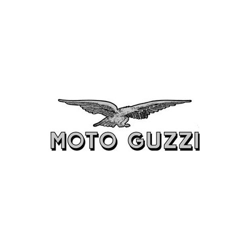 DECALCOMANIE - ADESIVI-Adesivo DX "Moto Guzzi" Nero Argento per Moto Guzzi California 1100 Jackal-EV - V11 - BH007