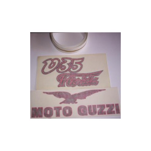 DECALCOMANIE - ADESIVI-Serie decalcomanie per Moto Guzzi Florida 350 colore nera o bianca
