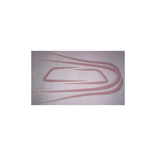 DECALCOMANIE - ADESIVI-Serie 3 Adesivi per Moto Guzzi V35C, V50C, V65C colore oro-rosso
