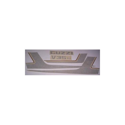 DECALCOMANIE - ADESIVI-Serie decalcomanie grigio-oro per Moto Guzzi V35III