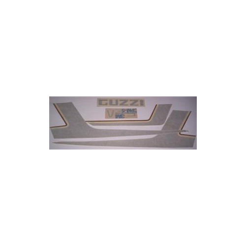 DECALCOMANIE - ADESIVI-Serie decalcomanie grigio-oro per Moto Guzzi V75