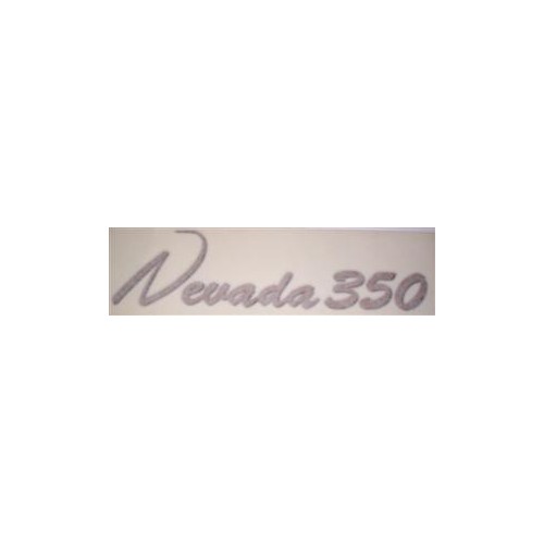 DECALCOMANIE - ADESIVI-Decalcomania copriaccumulatore oro-nero per Moto Guzzi Nevada 350