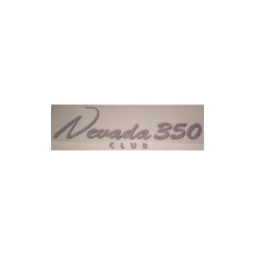 DECALCOMANIE - ADESIVI-Decalcomania copriaccumulatore oro-nero per Moto Guzzi Nevada 350 Club