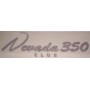 DECALCOMANIE - ADESIVI-Decalcomania copriaccumulatore oro-nero per Moto Guzzi Nevada 350 Club