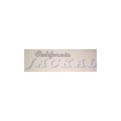 DECALCOMANIE - ADESIVI-Decalcomania copriaccumulatore bianco-grigio per Moto Guzzi California 1100 Jackal
