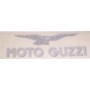 DECALCOMANIE - ADESIVI-Adesivo Argento-Nero dx Moto Guzzi cm 8,5x mm27
