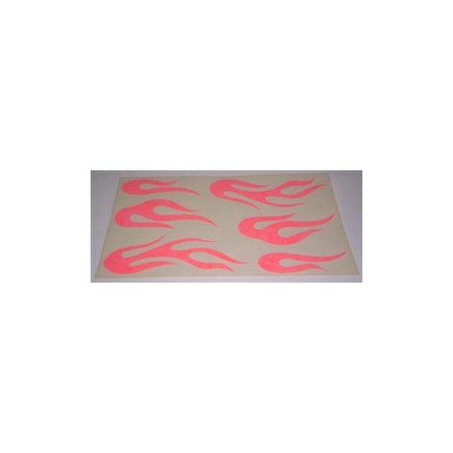 DECALCOMANIE - ADESIVI-Kit adesivi "Fiamme" universali colore arancione