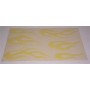 DECALCOMANIE - ADESIVI-Kit adesivi "Fiamme" universali colore giallo