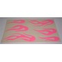 DECALCOMANIE - ADESIVI-Kit adesivi "Fiamme" universali colore fuxia