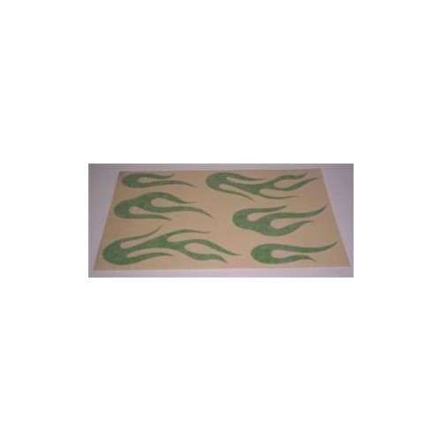 DECALCOMANIE - ADESIVI-Kit adesivi "Fiamme" universali colore verde