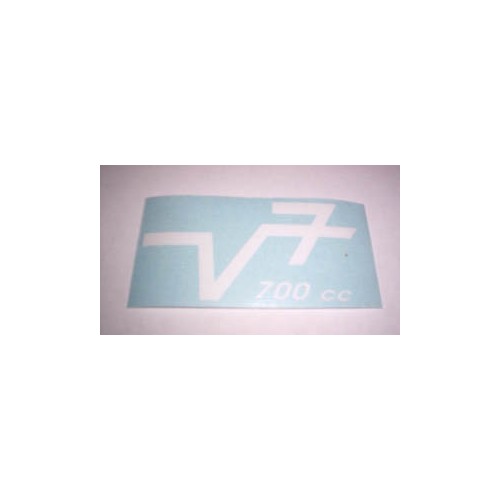DECALCOMANIE - ADESIVI-Adesivo Bianco Fianchetto V7 700 cc per Moto Guzzi V7 700cc -Civile e Militare.