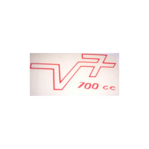 DECALCOMANIE - ADESIVI-Adesivo Rosso Fianchetto V7 per Moto Guzzi V7 700cc