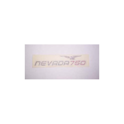 DECALCOMANIE - ADESIVI-Decalcomania copriaccomulatore sx colore grigio/nero (750 rosso) originale per Moto Guzzi Nevada 2002/...