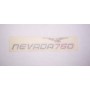DECALCOMANIE - ADESIVI-Decalcomania copriaccomulatore sx colore grigio/nero (750 rosso) originale per Moto Guzzi Nevada 2002/...
