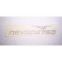 DECALCOMANIE - ADESIVI-Decalcomania copriaccumulatore sx originale colore beige/grigio per Moto Guzzi Nevada 2002/03