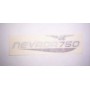 DECALCOMANIE - ADESIVI-Decalcomania copriaccumulatore sx originale grigio/bianco per Moto Guzzi Nevada 750 Club