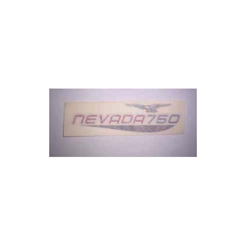 DECALCOMANIE - ADESIVI-ADESIVO Copriaccumulatore SX Originale Rosso/Grigio per Moto Guzzi Nevada 750 Club 2002