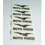 DECALCOMANIE - ADESIVI-Kit 5 Adesivi MOTO GUZZI cm 10,5 X 3,5 ( Non Decalcomania ) Confezione 5 pezzi