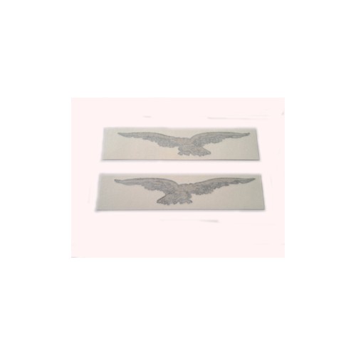 DECALCOMANIE - ADESIVI-Coppia Aquila DX e SX Oro Nero 13,5 cm x 2,5 cm per Moto Guzzi Varie