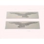 DECALCOMANIE - ADESIVI-Coppia Aquila DX e SX Oro Nero 13,5 cm x 2,5 cm per Moto Guzzi Varie