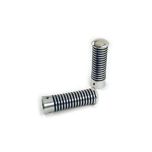 MANOPOLE-Coppia manopole cromate con o-ring per tutte le Moto Guzzi da 350 a1100