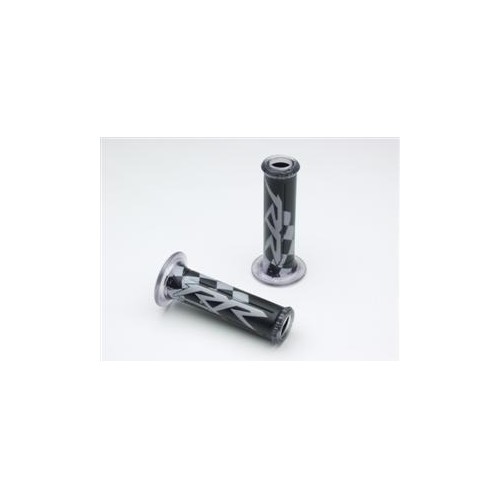 MANOPOLE-Coppia manopole RR Grigio Neri per Moto Guzzi V11, Le Mans, Naked