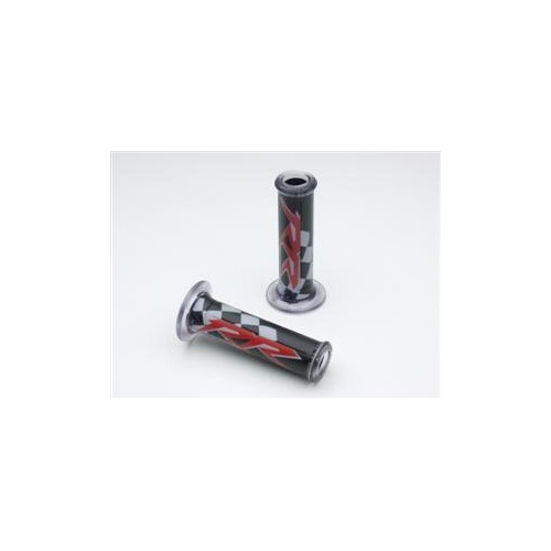 MANOPOLE-Coppia manopole RR Rosse Neri per Moto Guzzi V11,Le Mans, Naked