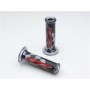 MANOPOLE-Coppia manopole RR Rosse Neri per Moto Guzzi V11,Le Mans, Naked