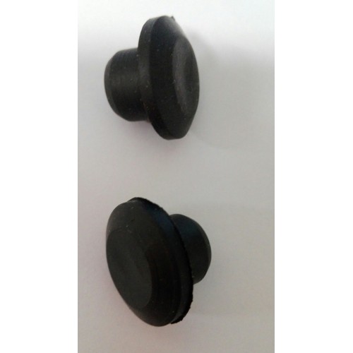 BULLONERIA-Distanzia-Rondelle-Anelli Seeger-Fascette.-Coppia 2 Tappi Gomma Chiusura Bullone Testata per Moto Guzzi da 350 a 750