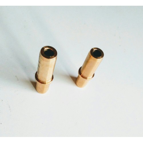 DISTRIBUZIONE-CATENA-VALVOLE-GUIDE-PARAOLI VALVOLE-Coppia Guide Valvola Aspirazione e Scarico in bronzo per Moto Guzzi Lodola...