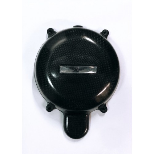 COPERCHI ALTERNATORE e MOTORINO-Coperchio alternatore Carbonio con marchio per tutte le Moto Guzzi da 850 a 1100
