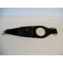 COPRISERBATOI-Copri Serbatoio Nero con Tasca Estraibile in Cuoio per Moto Guzzi Nevada 350 e 750 Base e Club- Classic. IE
