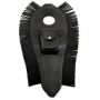 COPRISERBATOI-Copri serbatoio con frange in cuoio colore nero per Moto Guzzi California 1100 EV, Special, Jackal
