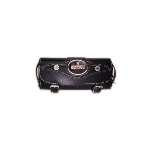 BORSE-BAULLETTI-VALIGE-Porta attrezzi in pelle nero per Moto Guzzi 350 1100