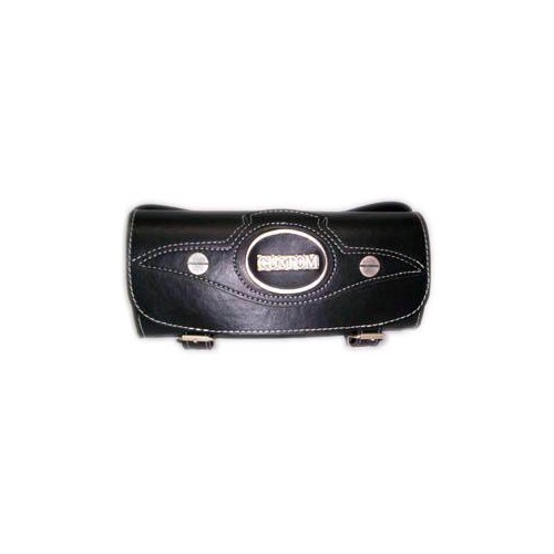 BORSE-BAULLETTI-VALIGE-Porta attrezzi Custom in pelle nero for Moto Guzzi 350 1100