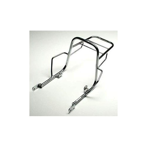 PORTAPACCHI - SCHIENALI - TELAIETTI-Portapacchi cromato per Moto Guzzi V35-50-65 Custom