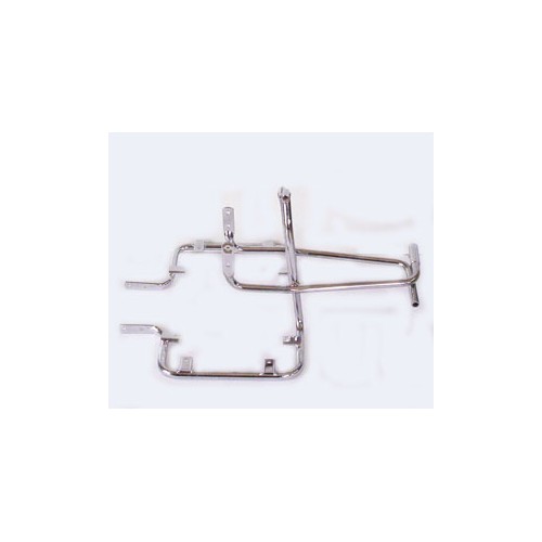 PORTAPACCHI - SCHIENALI - TELAIETTI-Coppia Telaietti Cromati montaggio Valige per Moto Guzzi 850 T3 California