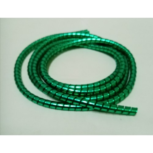 PARTI RICAMBI COMANDO GAS/STARTER-TRASMISSIONI-Copricavo Cromo Verde D.mm.5 Cm.150 Universale per Moto Guzzi